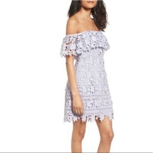 Astr off shoulder mini dress